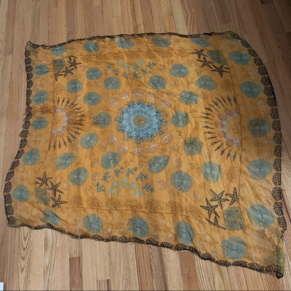 Massimo Dutti square silk scarf